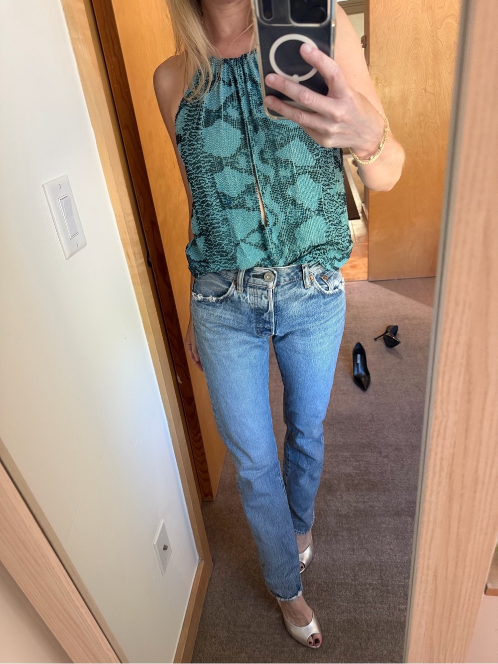 Vintage Gucci by Tom Ford Beaded Top